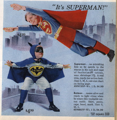 Vintage Superman and Batman Costumes