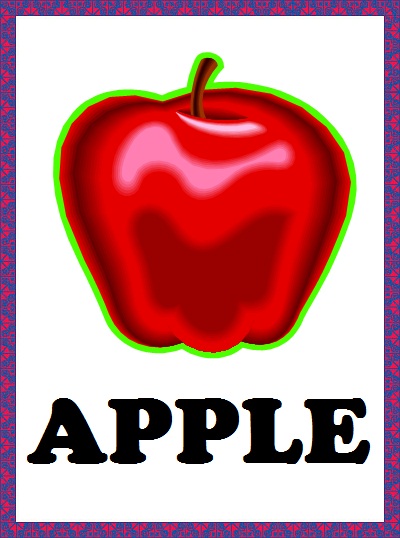 Fruits Flashcards - Apple