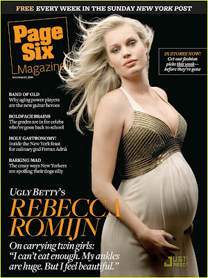 Rebecca Romijn gebe kaldı