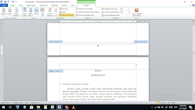 Cara Mengatur Nomor Halaman yang Berbeda  dalam Satu File di Microsoft Word