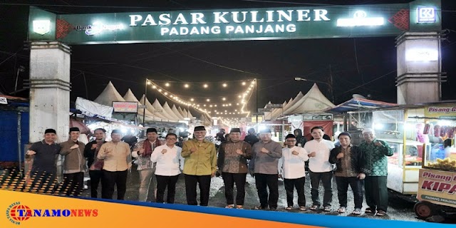 Wako Sonny Ajak Gubernur Mahyeldi Kulineran di Pasar Kuliner Padang Panjang dan Berlanjut Iktikaf di Masjid Nurul Iman