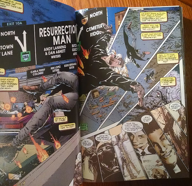 Resurrection Man Custom Bound Comics, Andy Lanning, Dan Abnett, Butch Guice, Justice League, Body Doubles, 