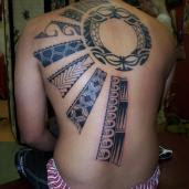 Polynesian Tattoo, back tattoo