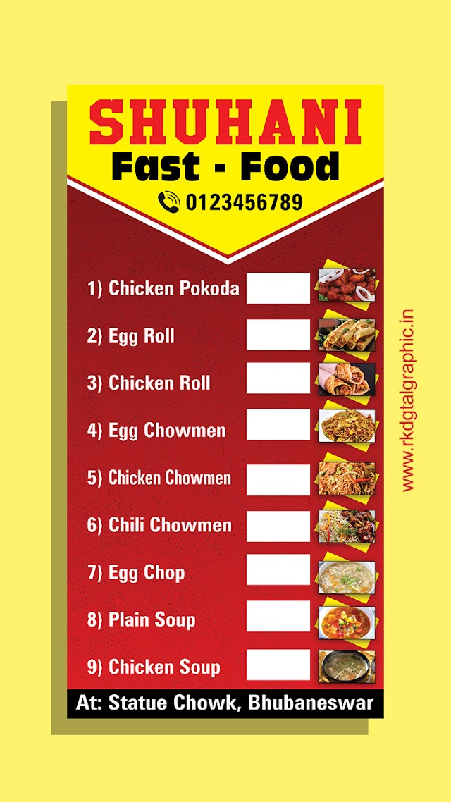Best Design of Fast Food Banner PSD Photoshop Template for Download- Rk digital graphics