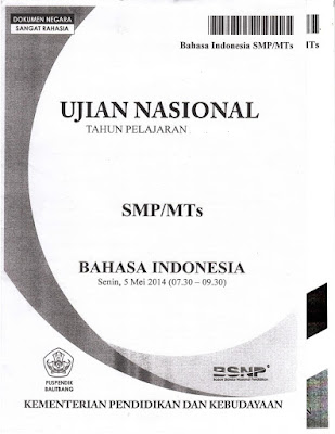 un bahasa indonesia smp 2018