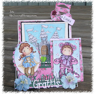 Happy birthday card with Magnolia stamp