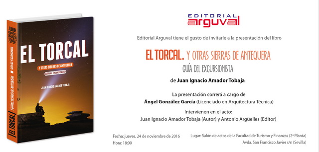 Presentacion en Sevilla libro El Torcal de Juan Ignacio Amador Tobaja