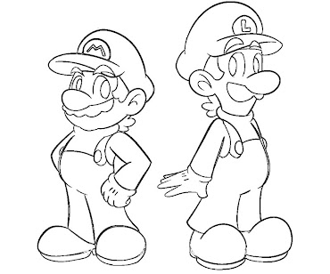 #2 Luigi Coloring Page