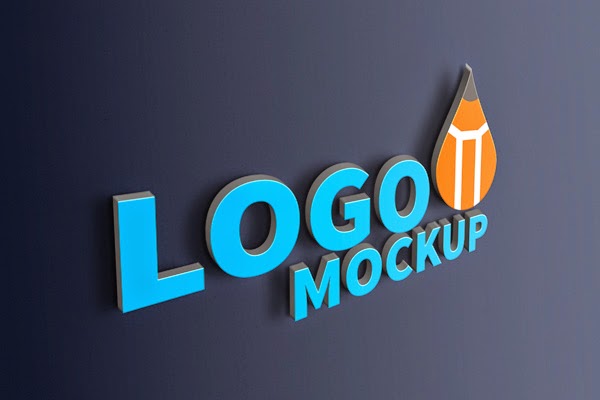 Realistic 3D Logo Mockup