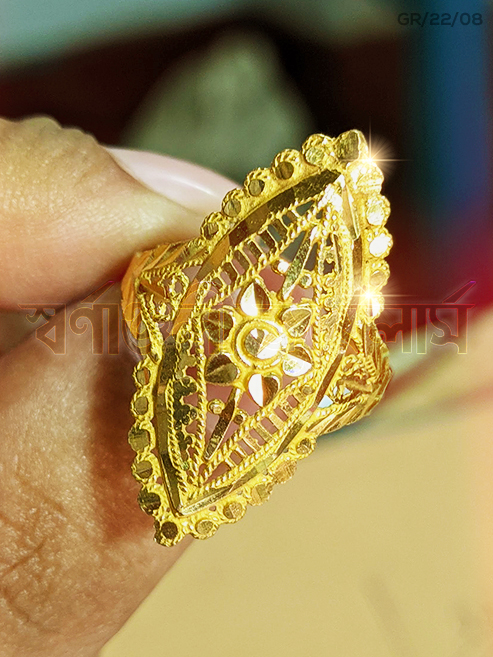 ৫ আনা মেয়েদের নতুন আংটি কিনুন (5 Ana/5 Gram Women Gold Ring) 18/21/22 Karat KDM Price in Bangladesh