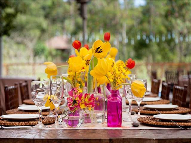 casamento vintage com toque moderno amarelo e rosa