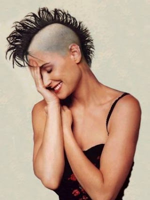 Demi Moore Twitter Picture:Demi Moore Mohawk HairCut