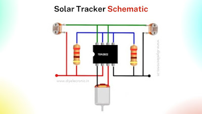 Automatic solar tracker Circuit Diagram