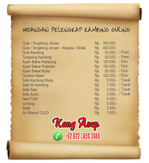 menu tambahan kambing guling garut