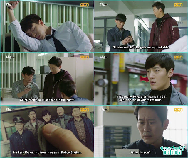 gwang ho handcuff kim sun jae in the same office and after when he is out he find the world around him has changed - Tunnel: Episode 2 
