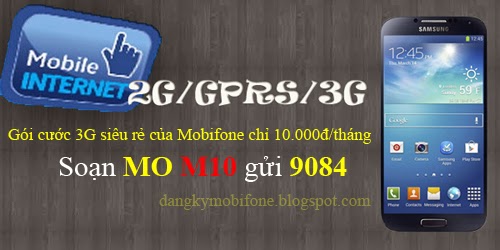 Đăng ký gói cước 3G siêu rẻ chỉ 10.000đ của Mobifone