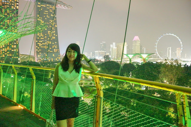 Pemandangan indah di OCBC Skywalk Gardens By The Bay