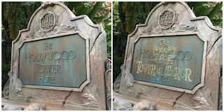 hollywood studios tower of terror changing sign