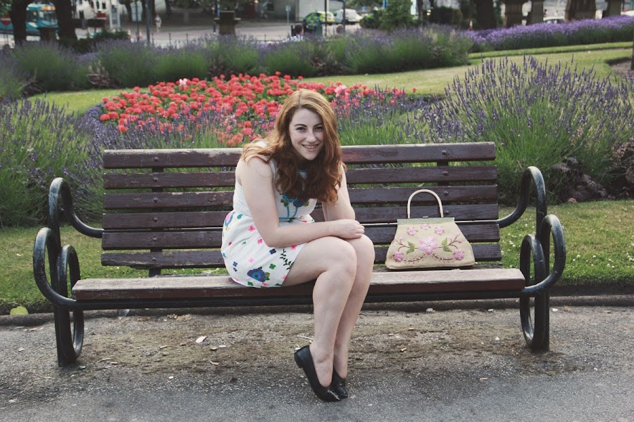 it's cohen: uk style blog - liverpool, st john's gardens, vintage fashion, floral dress, ootd