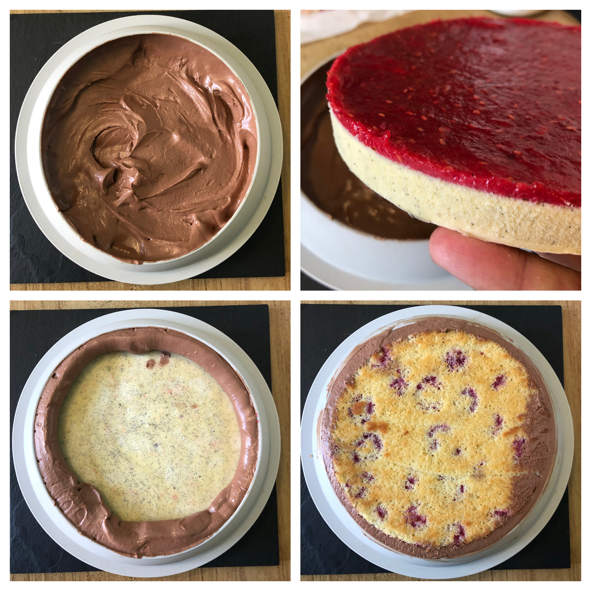 Caramel Beurre Sucré: L'entremets chocolat framboise