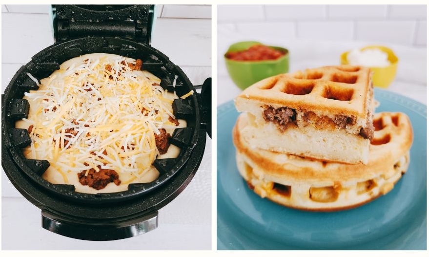 Sausage, Egg, and Cheese Stuffed Waffle - Stuffed Waffle Makers - Recipes -  Presto®