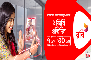 Robi Every day 1GB Internet Offer on 199 Tk And 999 Tk Pack