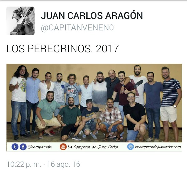 Juan Carlos Aragón presenta a su grupo del 2017