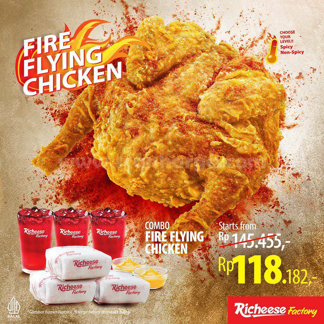 RICHEESE FACTORY Promo COMBO FIRE FLYING CHICKEN mulai Rp 118.182