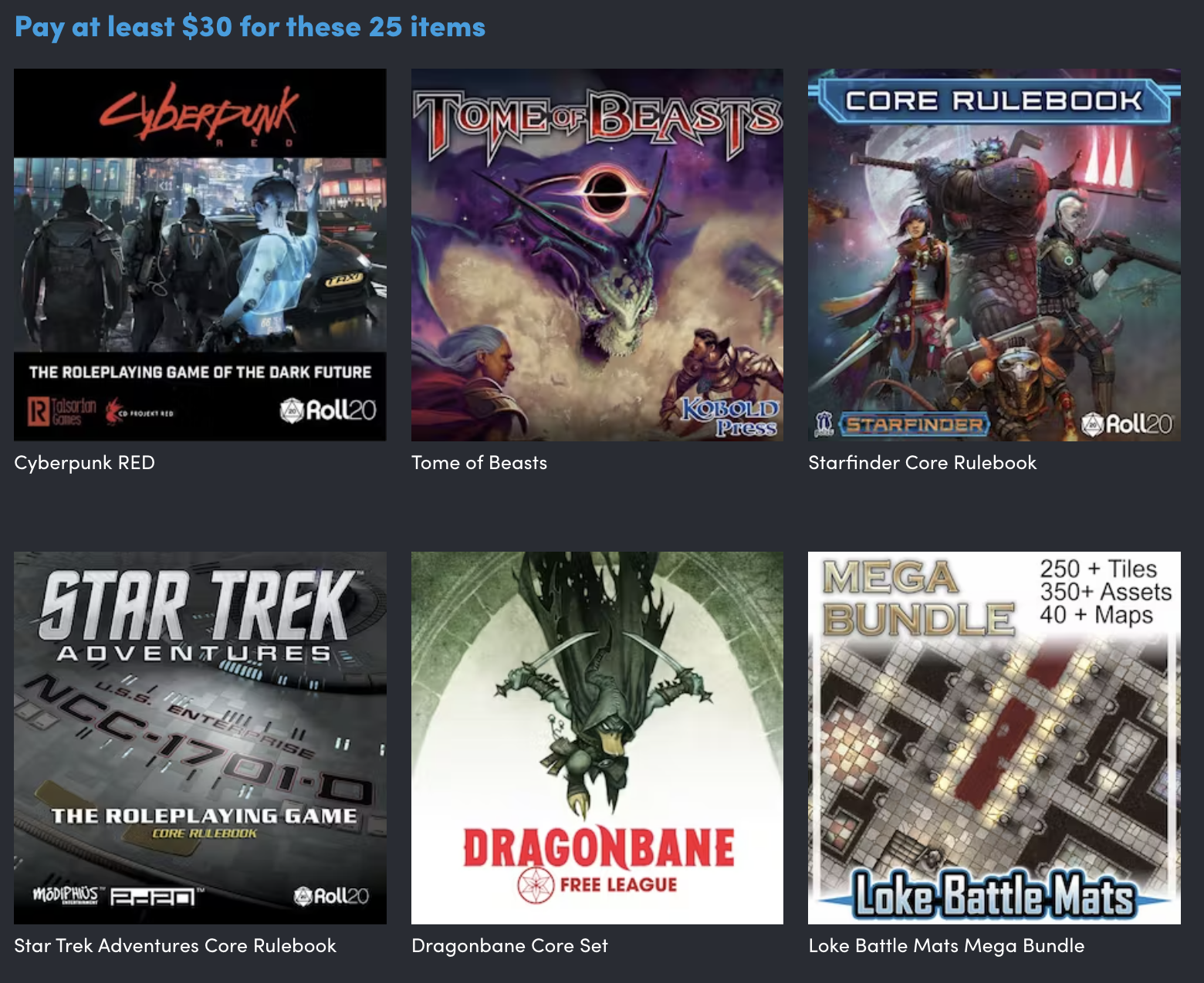 Everything For Your Adventures - Roll20's Humble Bundle is One of the Best  Virtual Deals For Extra Life - Bell of Lost Souls