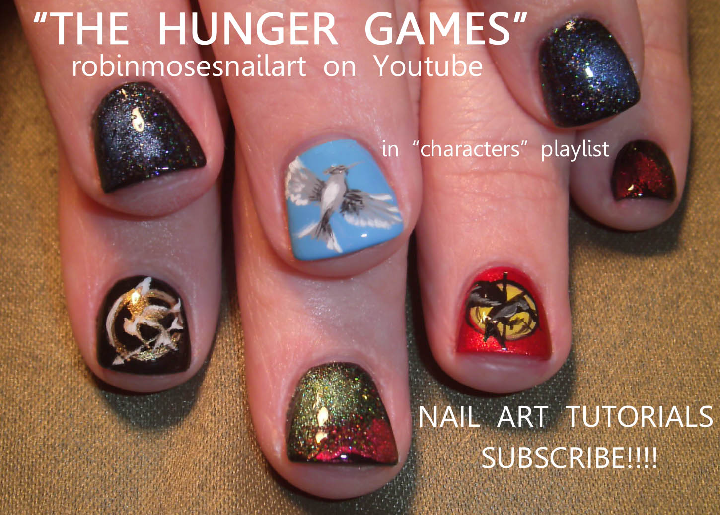 Nail Art: the hunger games nail, hunger games nail, hunger games nail 
