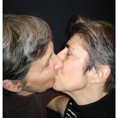  Elder Lesbians Kissing Winter Pride Event Windy City Times