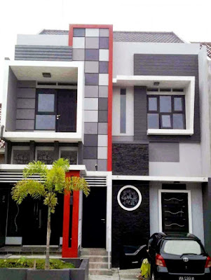 Model Rumah Type 36 Minimalis 2 Lantai Tampak Depan