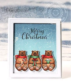 Sunny Studio Stamps: Playful Polar Bears Christmas Card by Karin Akesdotter