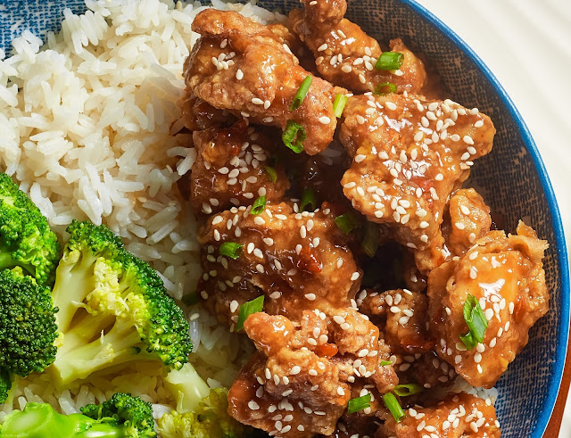 Easy General Tso Chicken for One