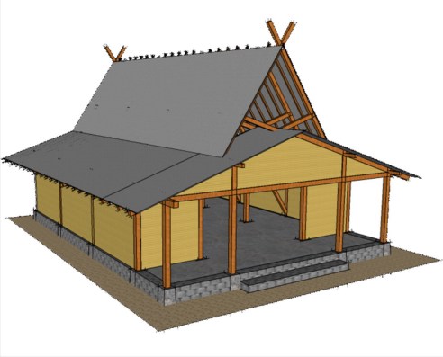Model Rumah Adat Sunda julang ngapak
