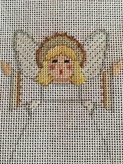 carol dupree needlepoint nativity angel