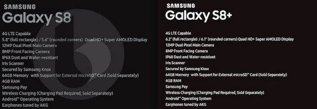 Samsung Galaxy S8 specs