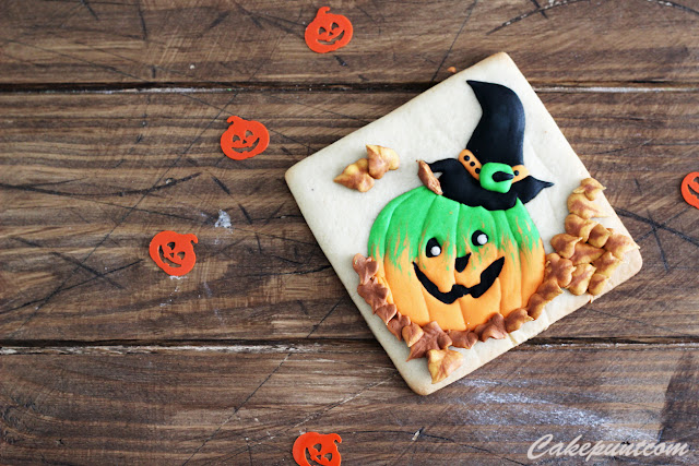 GALLETA CALABAZA PARA HALLOWEEN (TUTORIAL)