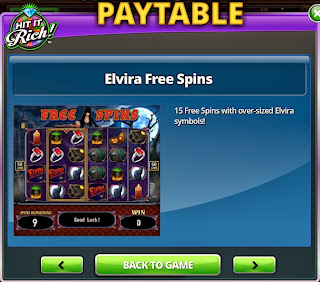 Second free spins screenshot at Elvira Slots