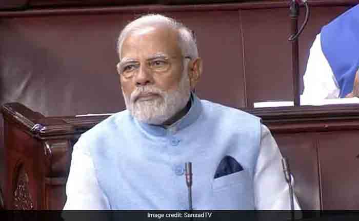 PM Modi Seen In Parliament In This Special Blue Jacket, New Delhi, News, Politics, Parliament, Prime Minister, Narendra Modi, National