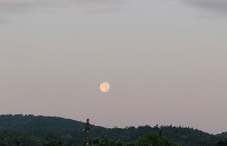 Moon rise the next morning