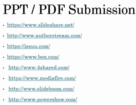 PPT submission sites