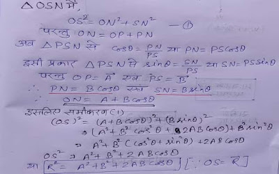 Vector Addition in hindi, law of vector addition in hindi, triangle law of vector in hindi, triangle law of vector in physics