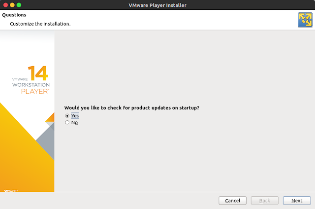 Install VMware Workstation Player 14.1.1 di Ubuntu 16.04 LTS