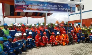 UPP Klas III Indramayu Lakukan Emergency Drill Marine Pollution Bersama Migas Pertamina Balongan