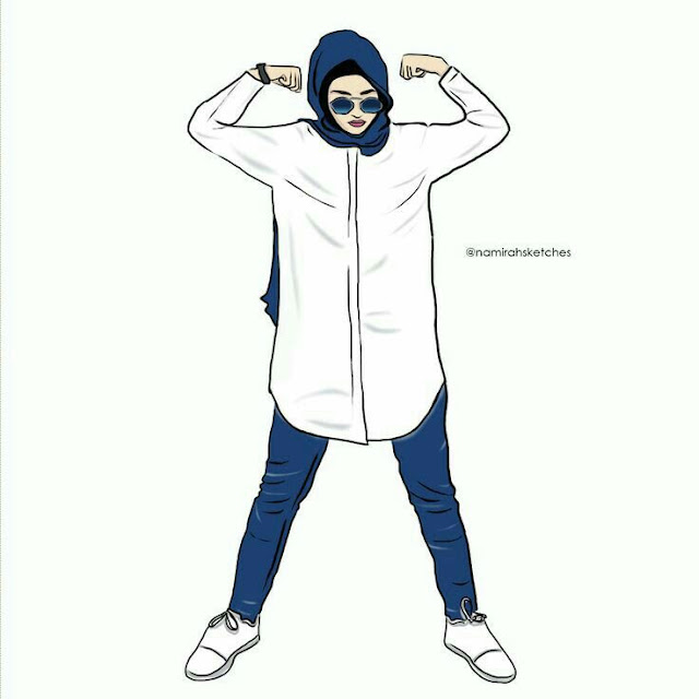 Gambar Kartun Keren Perempuan tomboy