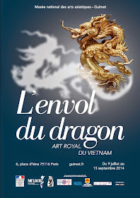affiche envol du dragon art royal du vietnam exposition musée guimet