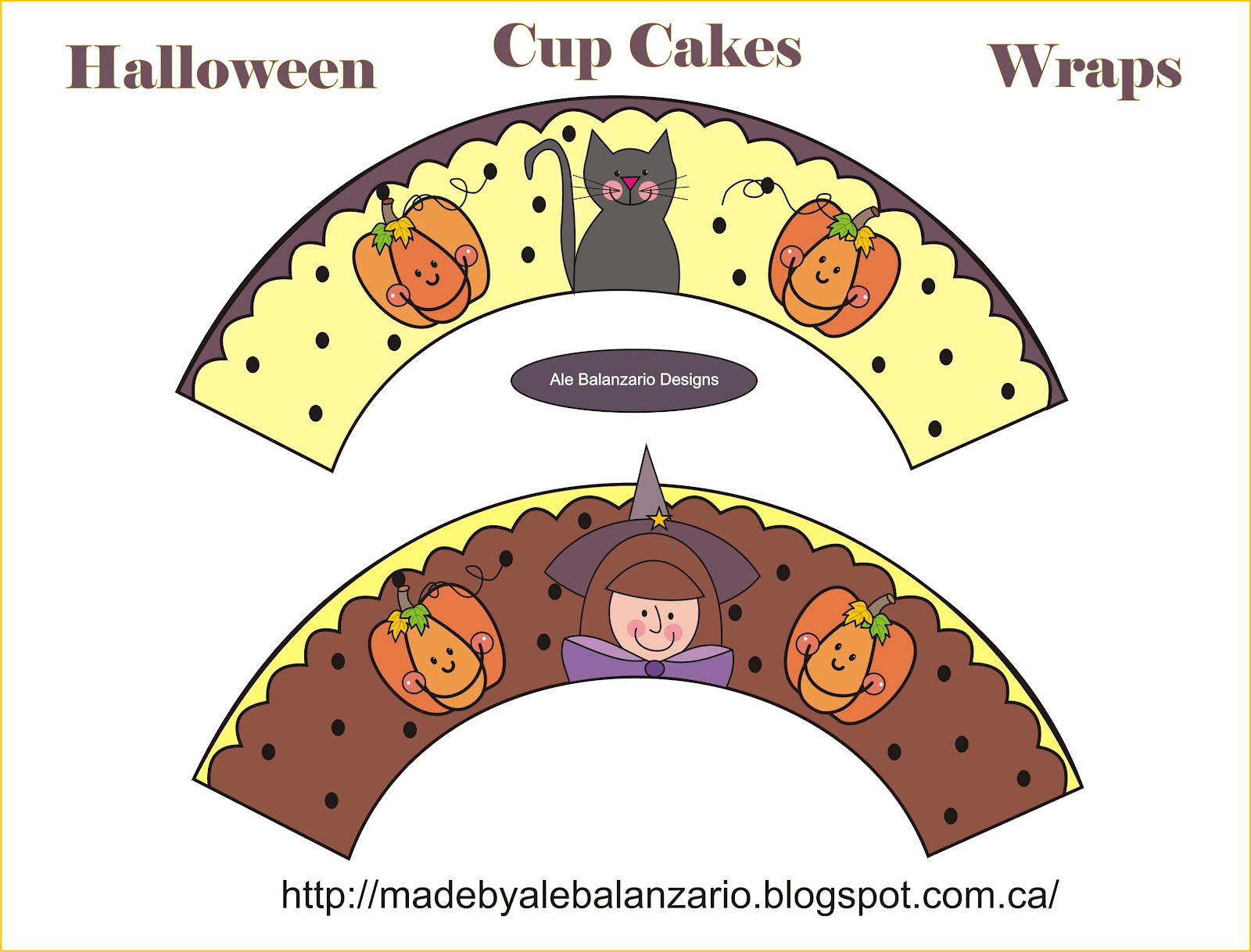 halloween cakes Halloween Cup Cakes Wraps,