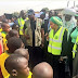 WONDERFUL: Minister of Environment, Amina Mohammed Cleans Gutter In Public (Photos)