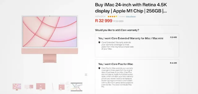 iMac 24-inch M1 256GB — R32,999